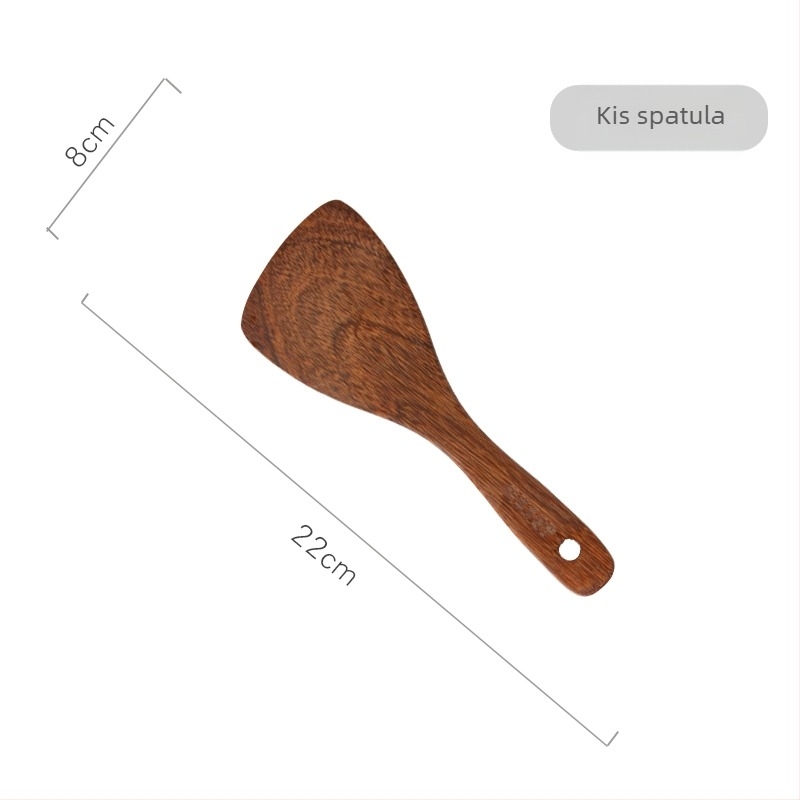 Fa spatula készlet a konyhához, magas hőállóságú