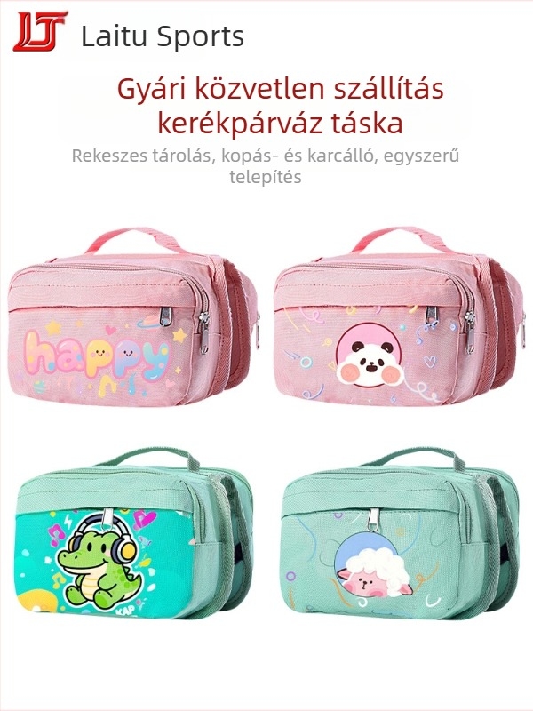 Hegyi kerékpár elülső váztáska telefon tárolására, elülső csőre illeszkedő táska, kerékpáros felszerelés, univerzális színes elülső keret táska
