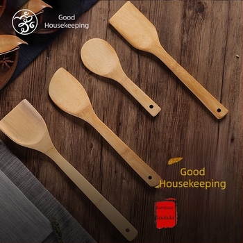 Bambusz szögletes spatula a konyhához, nem tapadós