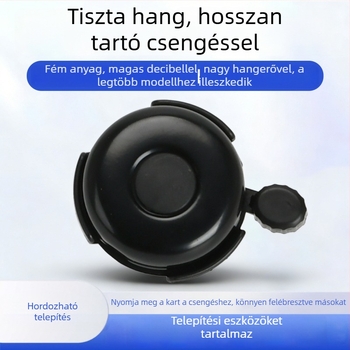 Hegyi és országúti kerékpárokhoz készített szuper hangos csengő, univerzális gyerekkerékpárokhoz, retro kürt, dekoratív kiegészítő egyensúlyi kerékpárokhoz