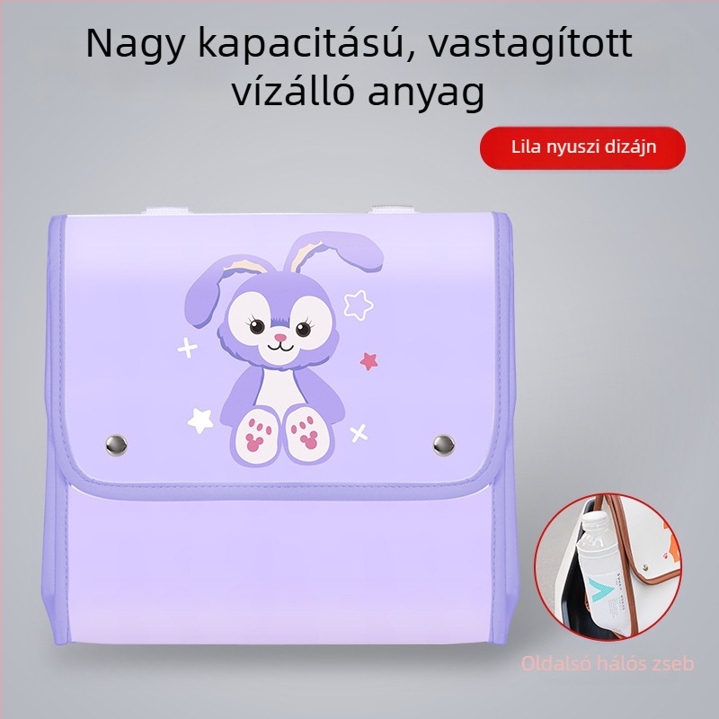 Vízálló PVC kerékpáros táska elöl és hátul tárolórekeszekkel, elektromos kerékpár töltő és kiegészítők tárolására, kapacitás kb. 8 liter.