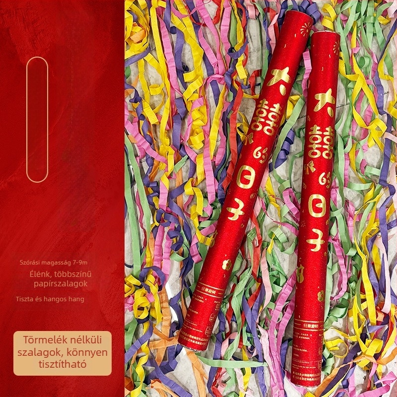 Esküvői konfettikanónok és szalagcsövek