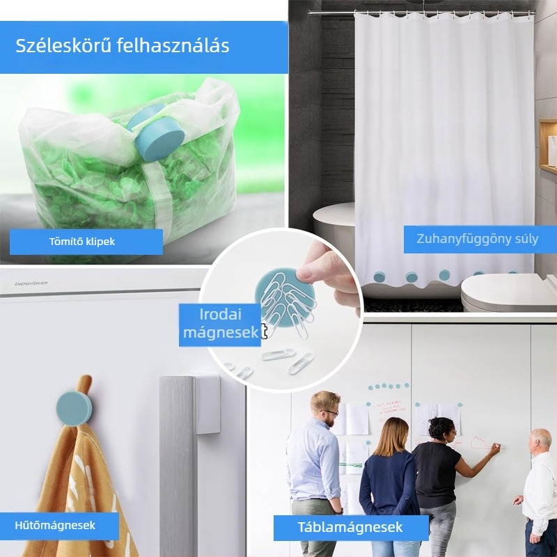 Kék szilikon mágneses súly alacsony hőmérsékletű vákuumos lassú főzőhöz; megakadályozza az étel lebegését
