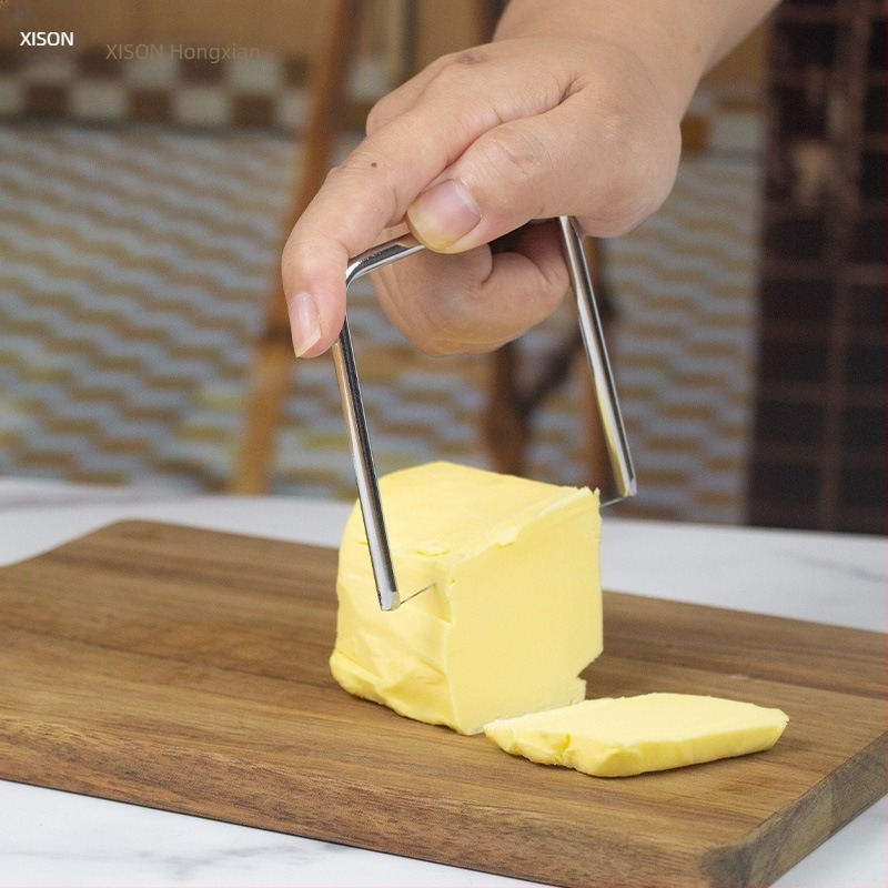 304 rozsdamentes acél foie gras, sajt és vaj szeletelő rétegező funkcióval