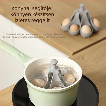 Szilikon tojásfőző – magas hőmérséklet-álló, háztartási tojásforma, tartó és tároló tálca