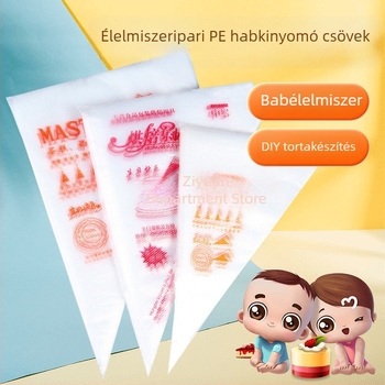Szilikon tortadíszítő zsák – élelmiszerbiztos, torták és bébiételek díszítésére
