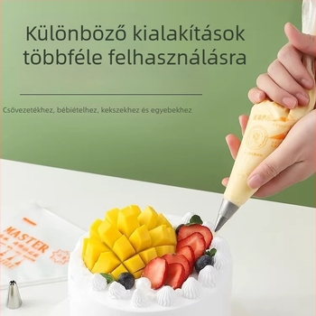 Egyszer használatos nyomózsák háztartási használatra, élelmiszer-biztonságos díszítéshez tortákhoz és krémekhez