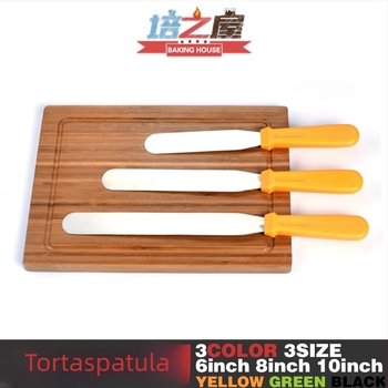 Rozsdamentes acél krém spatula sütéshez és tortadíszítéshez, demoldoló kés és spatula