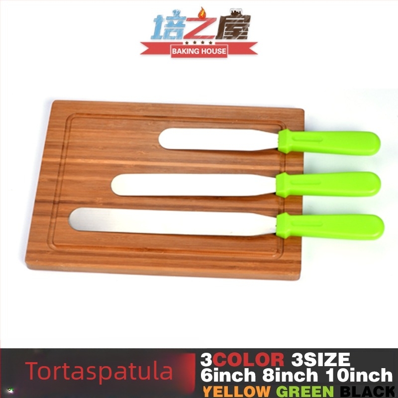 Rozsdamentes acél krém spatula sütéshez és tortadíszítéshez, demoldoló kés és spatula