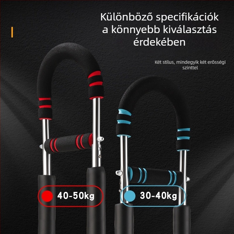 Állítható U-alakú karerőfejlesztő készülék, mellizom és bicepsz edzésére, otthoni edzés