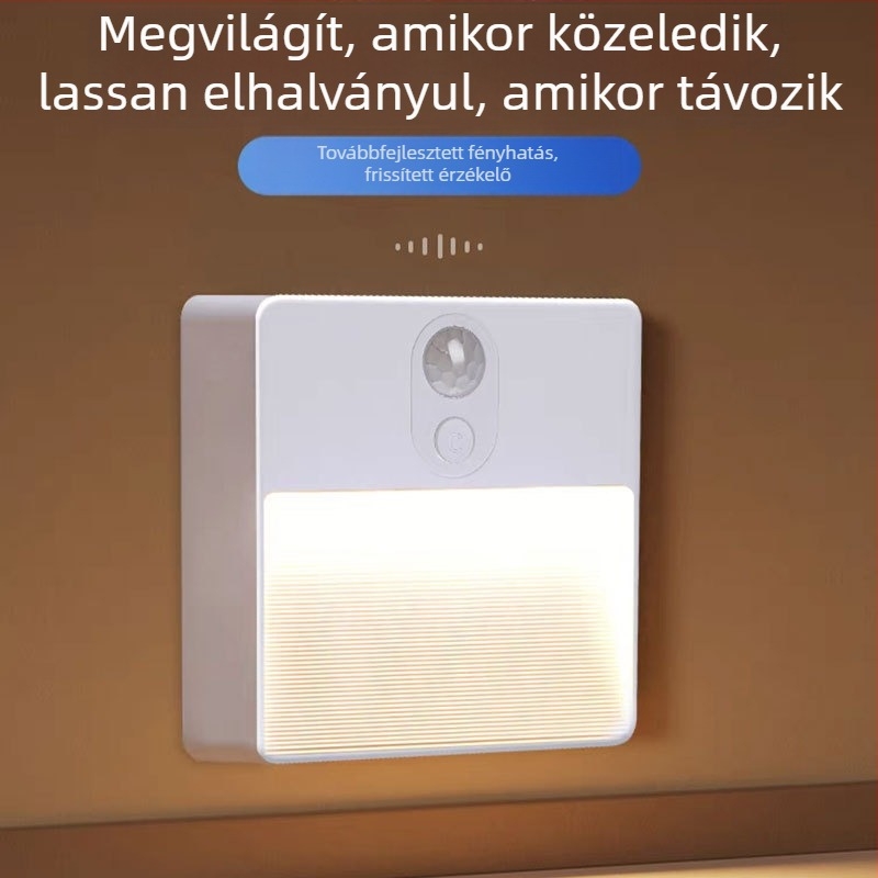 RGB színérzékelős LED lépcsőfény USB mágneses töltéssel