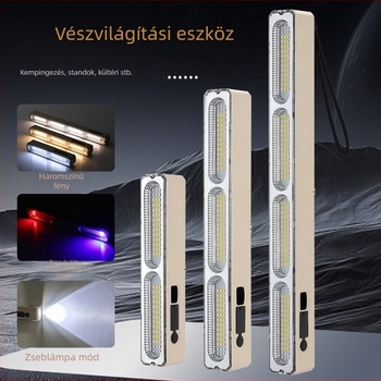 Újratölthető LED floodlight cső kültéri kempingezéshez – ultra fényes, többfunkciós vészvilágítás standokhoz