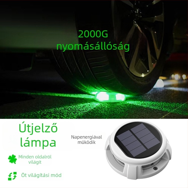 Nemzetközi IP68 vízálló napelemes föld alatti lámpa, 5 világítási móddal, kültéri használatra