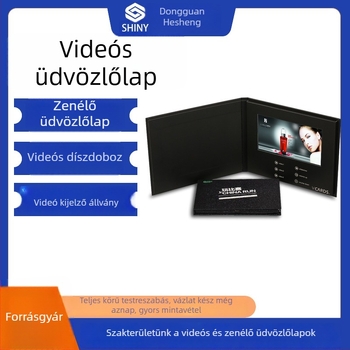 Személyre szabott HD videó üdvözlő kártya fotóalbum és digitális meghívó