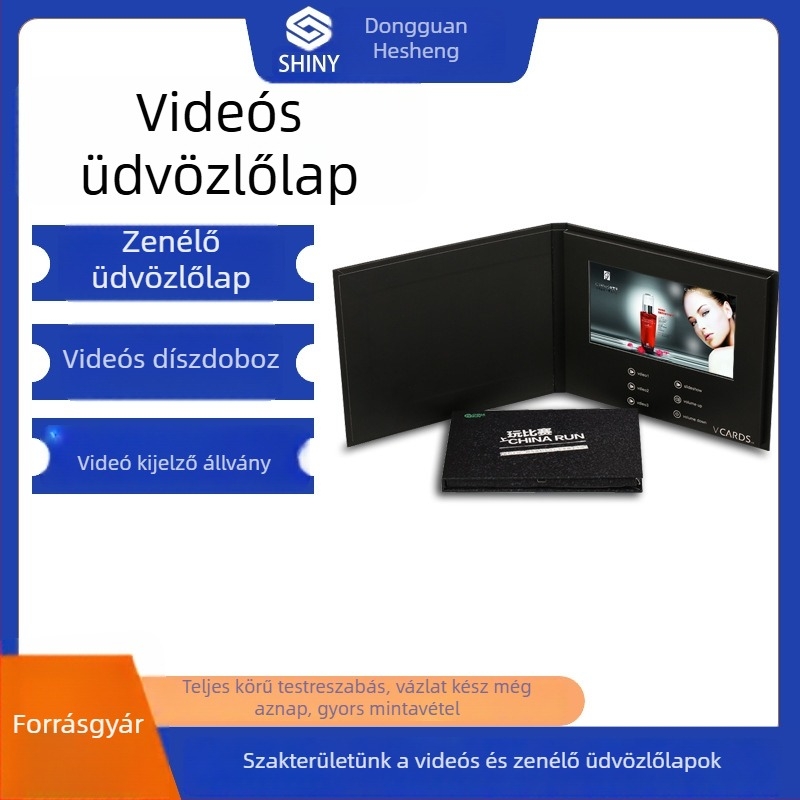 Személyre szabott HD videó üdvözlő kártya fotóalbum és digitális meghívó