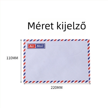 Rétro nyugati stílusú meghívóboríték, öntapadós, fehér, 110×220 mm