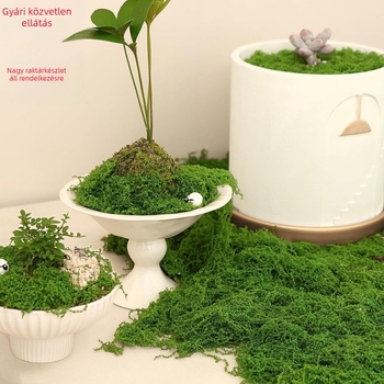 Szálas mesterséges moha mini tájakhoz és bonsai dekorációhoz
