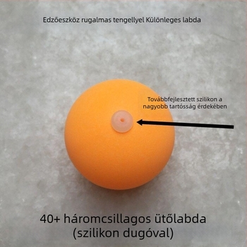 Lyukakkal ellátott edzőlabda asztaliteniszhez, függő típus