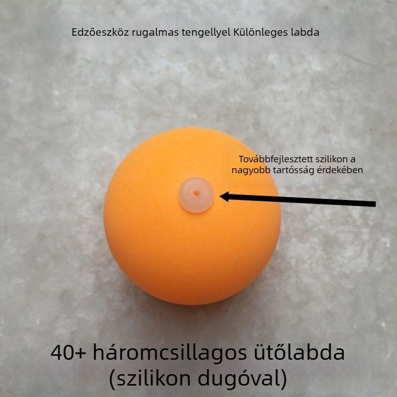Lyukakkal ellátott edzőlabda asztaliteniszhez, függő típus