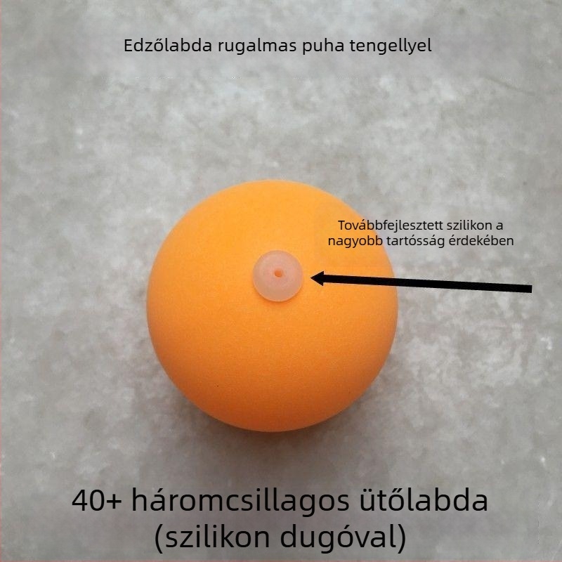 Lyukakkal ellátott edzőlabda asztaliteniszhez, függő típus