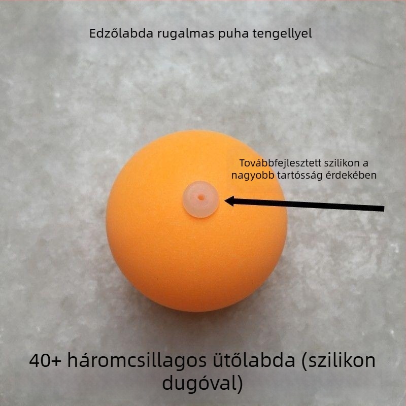 Lyukakkal ellátott edzőlabda asztaliteniszhez, függő típus
