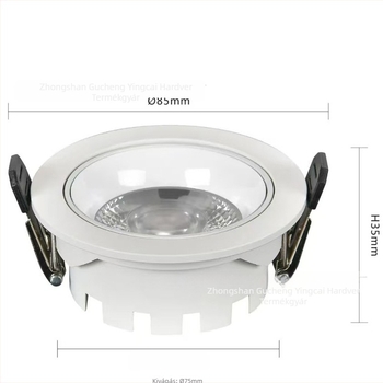 Ultra vékony COB downlight, alumínium ház, 75 lyukak, falmosó hatású világítás