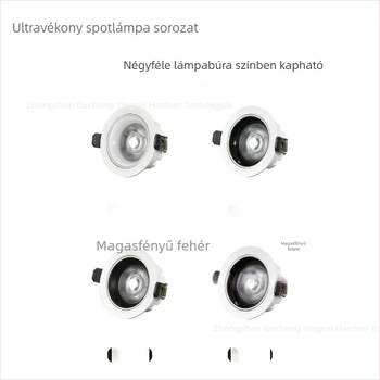 Ultra vékony COB downlight, alumínium ház, 75 lyukak, falmosó hatású világítás