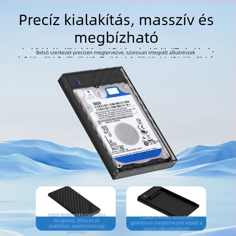 2,5 hüvelykes külső SATA merevlemez tok USB 3.1