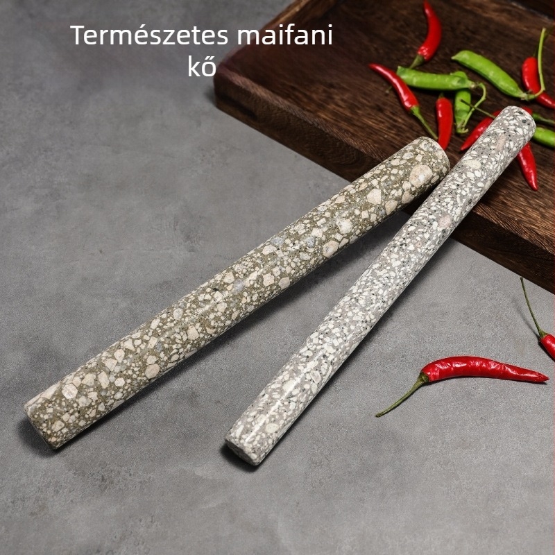 Maifan kő sodrófa készlet – hosszú tésztagördítő gyóza tésztához, konyhai eszköz