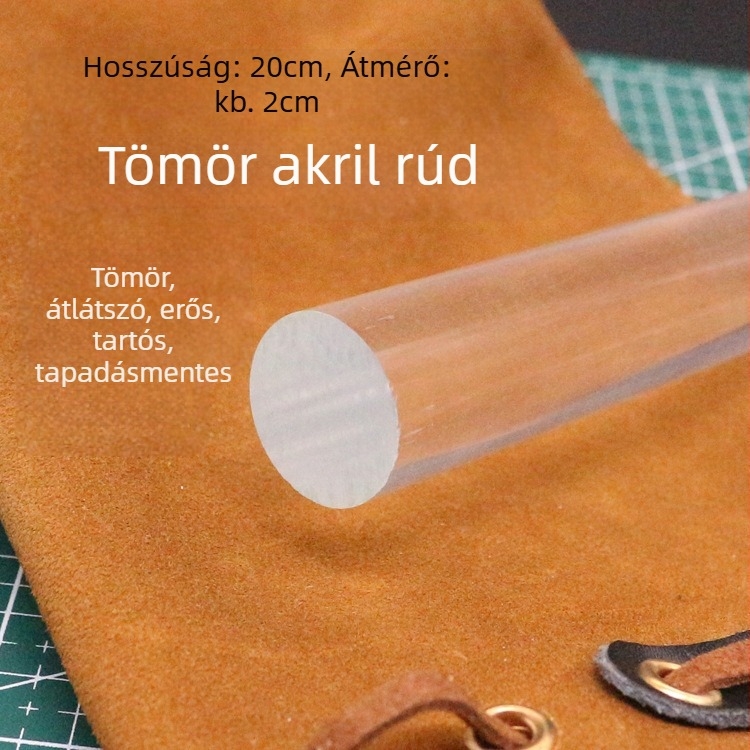Átlátszó akril nyújtófa háztartási használatra, nem tapad és könnyen tisztítható, gyóza tészta lapokhoz