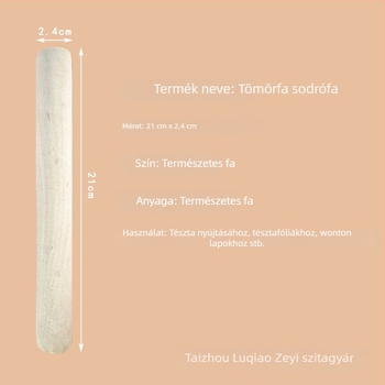 Bükkfából készült nyújtófa