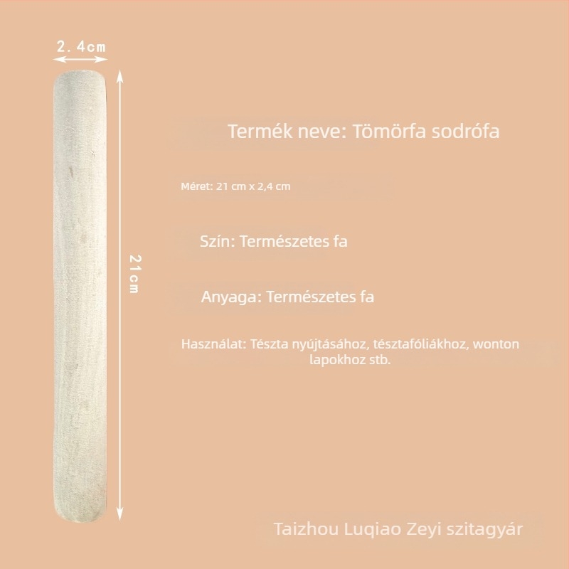 Bükkfából készült nyújtófa
