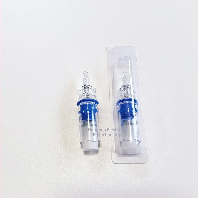 Dermapen 4-kompatibilis elektromos nano-mikrotű eszköz 16 menetes, kör kristálytűfejek