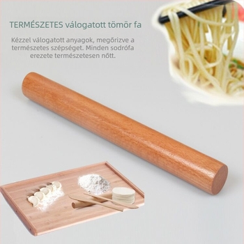 Fa nyújtófa, 39 cm × 2,5 cm, kényelmes fogás
