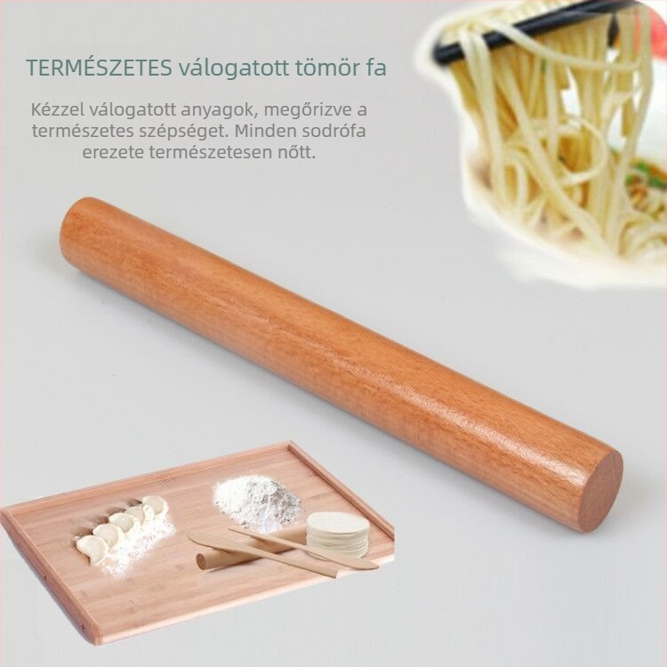 Fa nyújtófa, 39 cm × 2,5 cm, kényelmes fogás