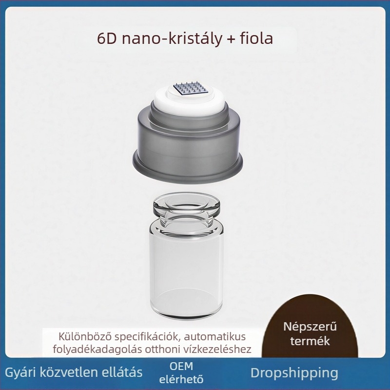 Nano mikrokristályos 6D chip automata folyadékadagoló kiegészítők szépség- és bőrápoló bejuttató készülékhez, 5 ml kapacitás