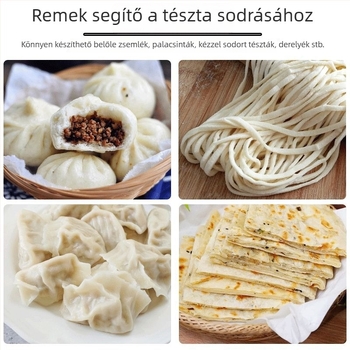 Fából készült nyújtófa forgó tengellyel, kereskedelmi osztály, élelmiszer-minőségű szezámmagos palacsinták készítéséhez