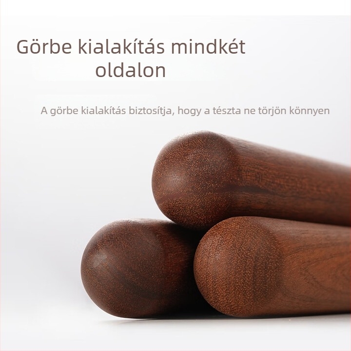 Ebenfa nyújtófa kerek fejjel, teljesen fából készült