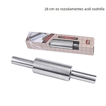 Rozsdamentes acél nyújtófa tésztához, antiadhéziós, modern minimalist stílus