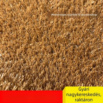 Műfüves hátlappal rendelkező dekoratív talajfedés, sárgás tónusú