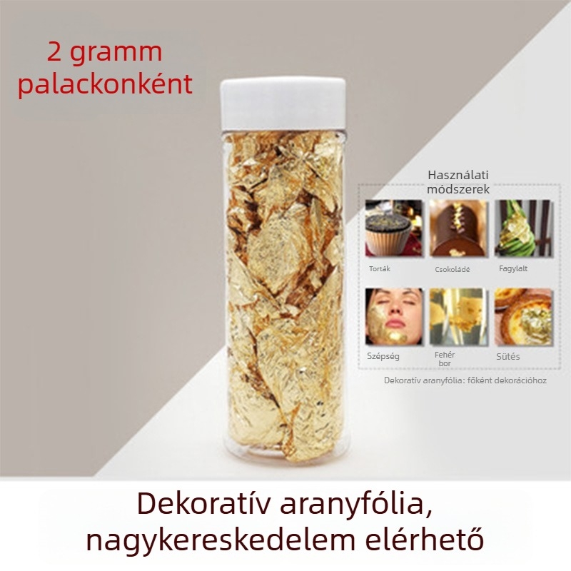 Aranyfóliás sütőpapír – 2 gsm, ideális tortákhoz és desszertekhez