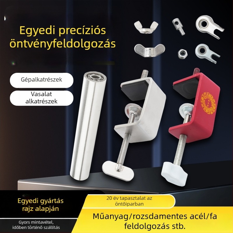 Személyre szabott mechanikus hardver alkatrészek rozsdamentes acélból, rézből, vasból és alumíniumból