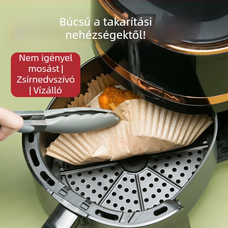 Camellia egyszer használatos sütőpapír sütőben való sütéshez, zsírelnyelő papír, kétoldalas szilikon bevonatú sütőpapír, élelmiszer-minőség