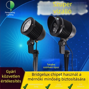 Kültéri 6W LED tájvilágítás, IP66 vízálló, a fűhöz és kerthez