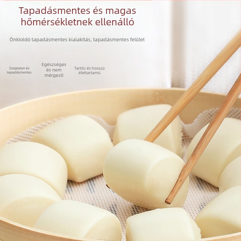 Nano szilikon gőzölő matrac zsemlehez, kör alakú, tapadásmentes