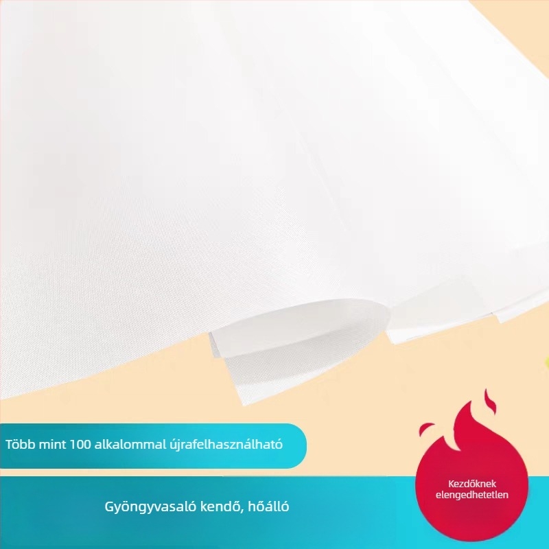 Átlátszó vasalópapír gyöngyök művészetéhez, hőálló, transzfer- és sütőpapír, gyöngyfűző eszközök