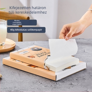 Élelmiszer-minőségű sütőpapír szilikonolaj bevonattal, olajálló és magas hőmérsékletnek ellenálló