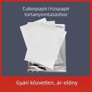 A3 méretű ehető cukorpapír és ragadós rizspapír torták nyomtatásához – fondantlapok fotó tortákhoz