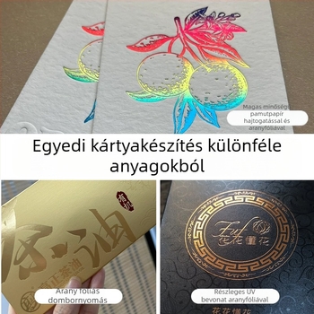 Személyre szabott, luxus hajtogatott üdvözlőlapok: születésnapra és diplomaosztóra szóló köszöntők, prémium nyomtatásban