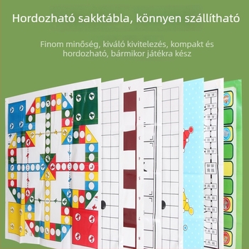 Többjátékos összecsukható hordozható Go, Gomoku és Repülő sakk tábla — Családi interaktív asztali játék